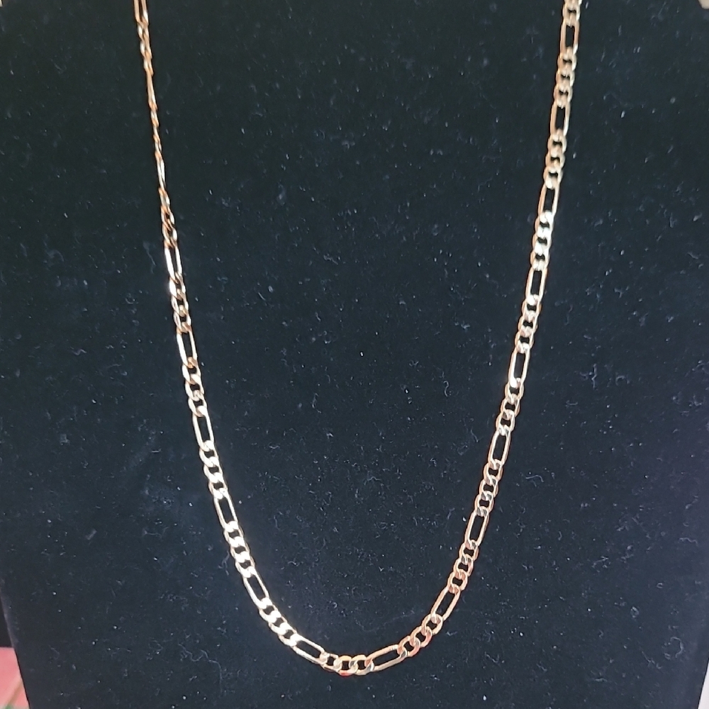 Pretty Bird 18kRose Gold Plated Figaro Chain